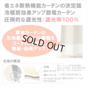 画像4: ★【送料無料】完全遮光・断熱省エネ・防音生地のカフェカーテン 生地裏コーティング 8402 巾60・90・140cm 1枚入 1級遮光【在庫品】