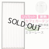 ★【送料無料】夜も外から見えにくい・断熱省エネ・UVカットカフェカーテン ロフティーズ 巾145ｘ高さ176cm ロングサイズ【在庫品】1枚入