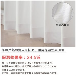 画像5: ★送料無料 即納サービスサイズ レースカーテン ミラー ミラーレース 断熱 遮熱 保温 オールミラー加工 とっても外から見えにくい UVカット 裏箔 写像 4360「ホイル」ホワイト ミラーカーテン 巾(幅)100cm2枚組(入)【在庫品】17l