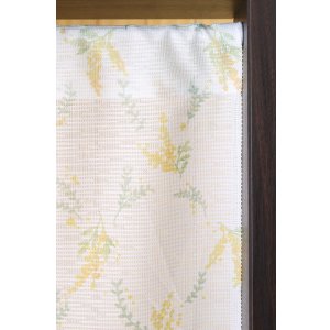 画像3: ★のれん 32015「ミモザ」 巾85×高さ150cm【在庫品】 ノレン 暖簾 花柄 みもざ 柄プリント 黄色 イエロー メール便可(1枚まで)