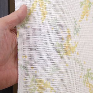 画像4: ★のれん 32015「ミモザ」 巾85×高さ150cm【在庫品】 ノレン 暖簾 花柄 みもざ 柄プリント 黄色 イエロー メール便可(1枚まで)