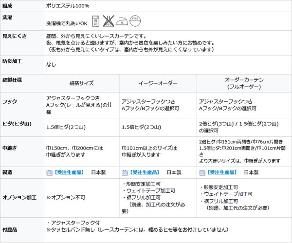 画像16: 昼間外から見えにくい ストライプ&二色ボーダーミラーレースカーテン4137アイボリー イージーオーダー 1枚入り【受注生産A】 (16)
