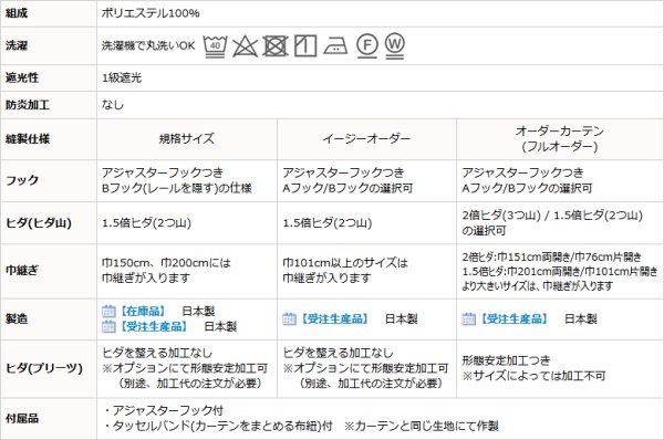 画像14: ★2重織りの1級遮光カーテン5088 断熱カーテン 既製品 【在庫品】17d (14)