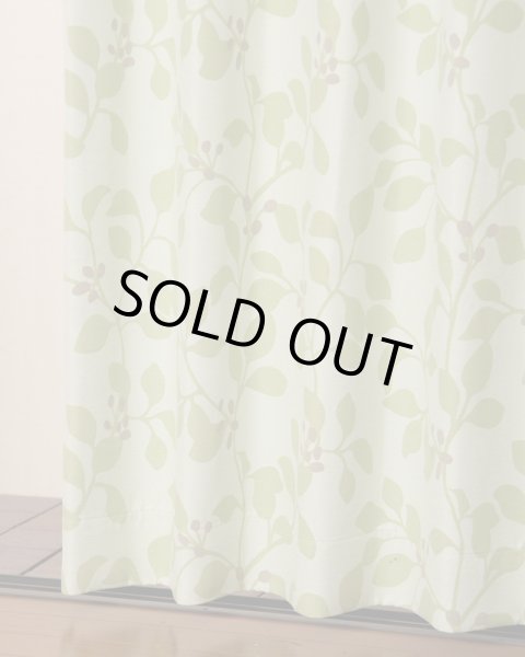 画像3: ★【送料無料】形状記憶リーフ柄プリント1級遮光カーテン5195 既製品 【在庫品】17d (3)