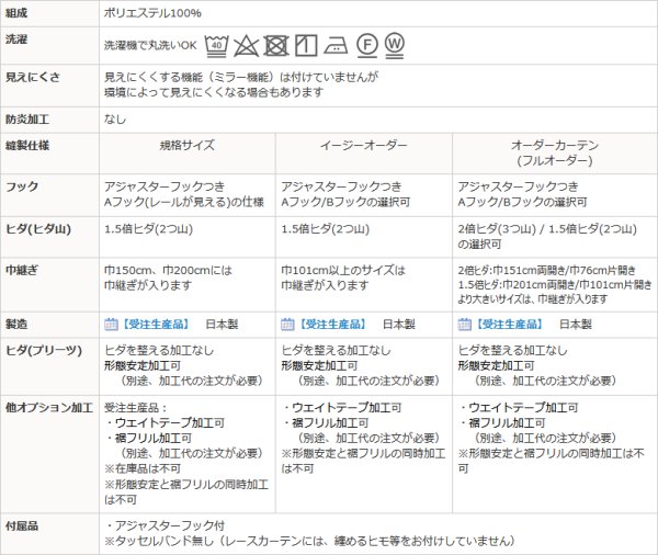 画像9: エレガントな花柄レースカーテン 4187オフホワイト　オーダーカーテン仕様　1窓単位【受注生産A】 (9)
