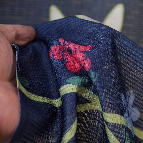 画像6: ★のれん 32013「月うさぎ」 巾85×高さ150cm【在庫品】 ノレン 暖簾 月見 月 満月 うさぎ ウサギ 兎 柄プリント メール便可(1枚まで) (6)