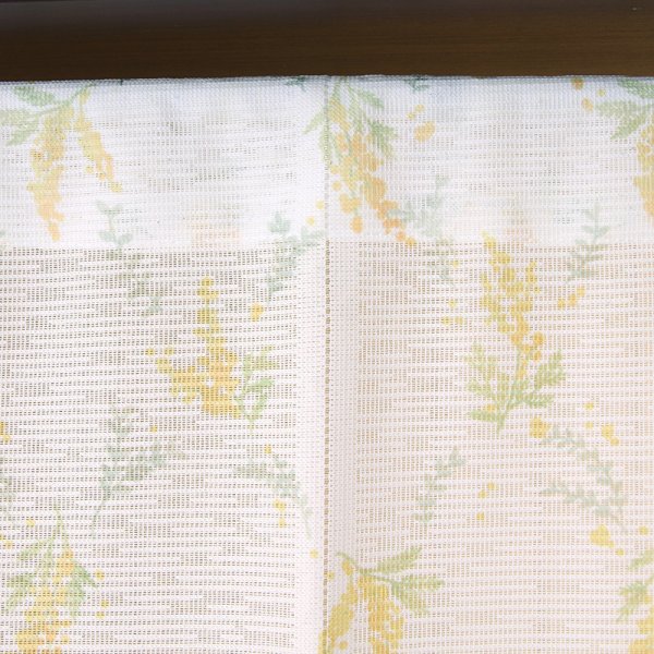 画像7: ★のれん 32015「ミモザ」 巾85×高さ150cm【在庫品】 ノレン 暖簾 花柄 みもざ 柄プリント 黄色 イエロー メール便可(1枚まで) (7)