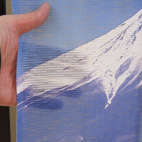 画像4: ★のれん 32045「富士山と桜」 巾85×高さ150cm【在庫品】 ノレン 暖簾 富士山 桜 湖 柄プリント メール便可(1枚まで) (4)